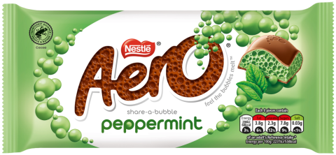 Pack shot of Aero Peppermint Sharing Bar 90g