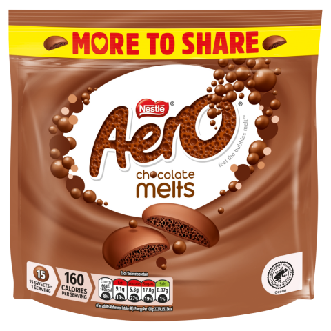 Aero milk melts More to Share 172g pack shot